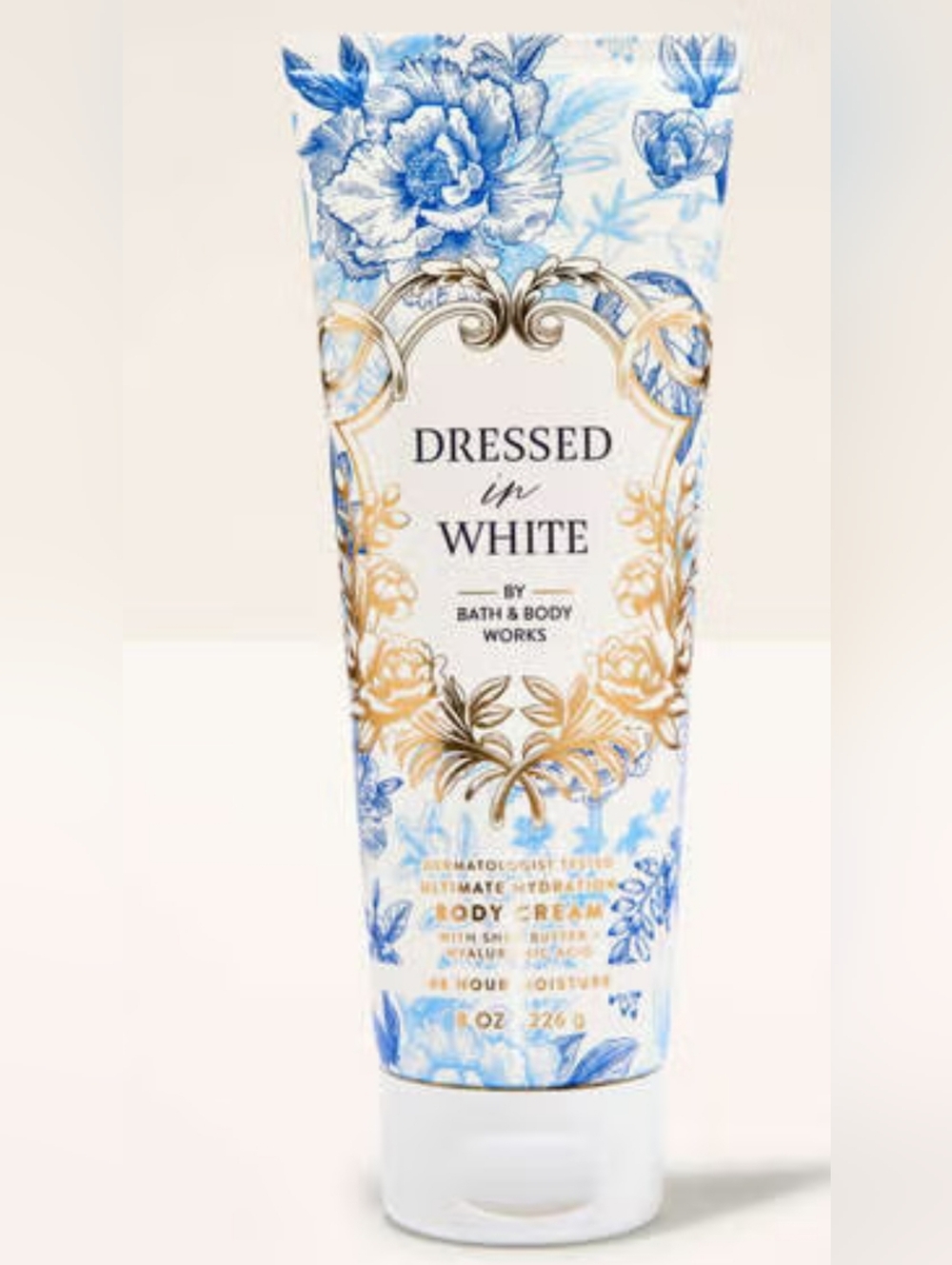 New Bath & Body Works Body Cream - Dressed In White Fragrance Scent 8 Ounce-226
